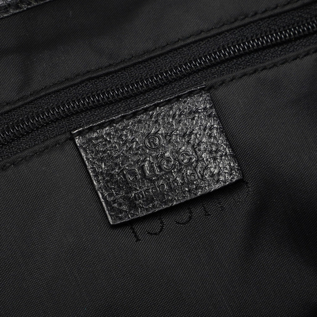 001 3306 Black Wool Leather Jackie Shoulder Bag