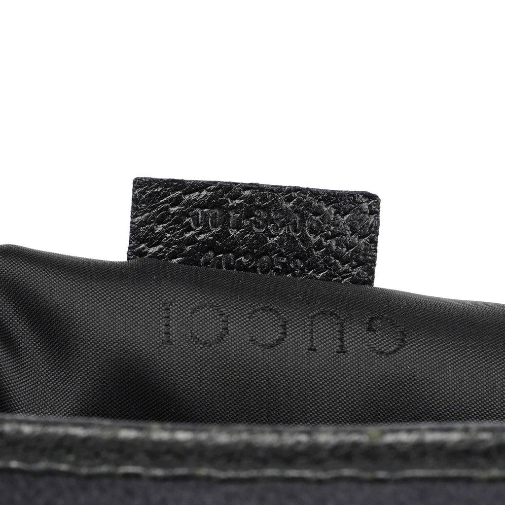 001 3306 Black Wool Leather Jackie Shoulder Bag