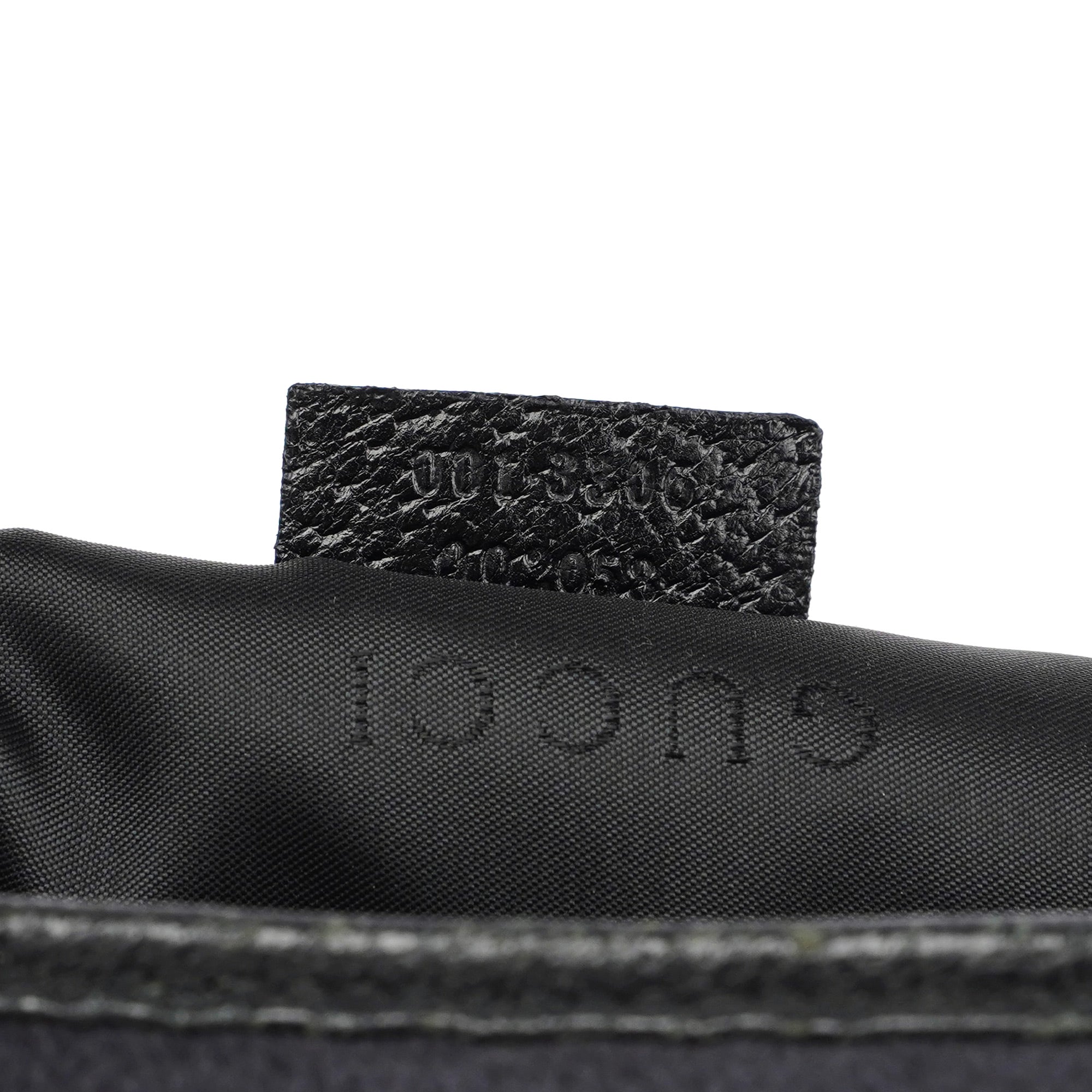 001 3306 Black Wool Leather Jackie Shoulder Bag
