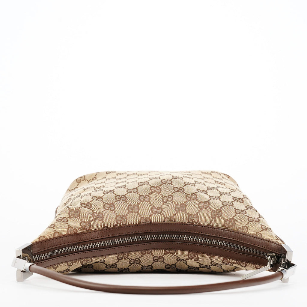 001 3314 Beige Brown GG Hobo Shoulder Bag