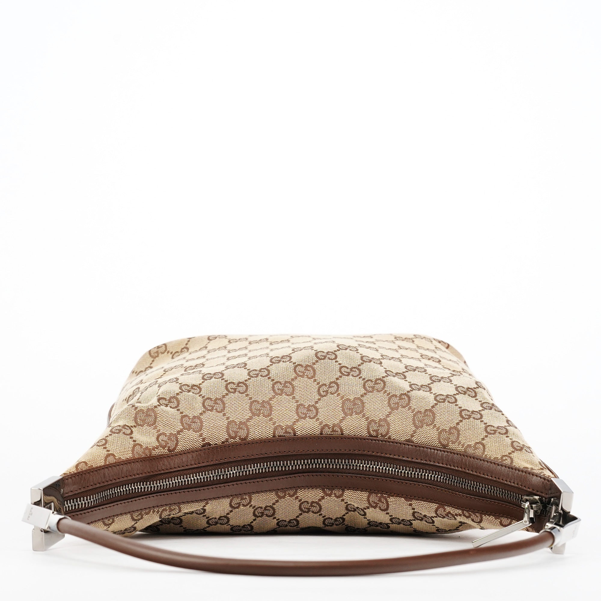 001 3314 Beige Brown GG Hobo Shoulder Bag