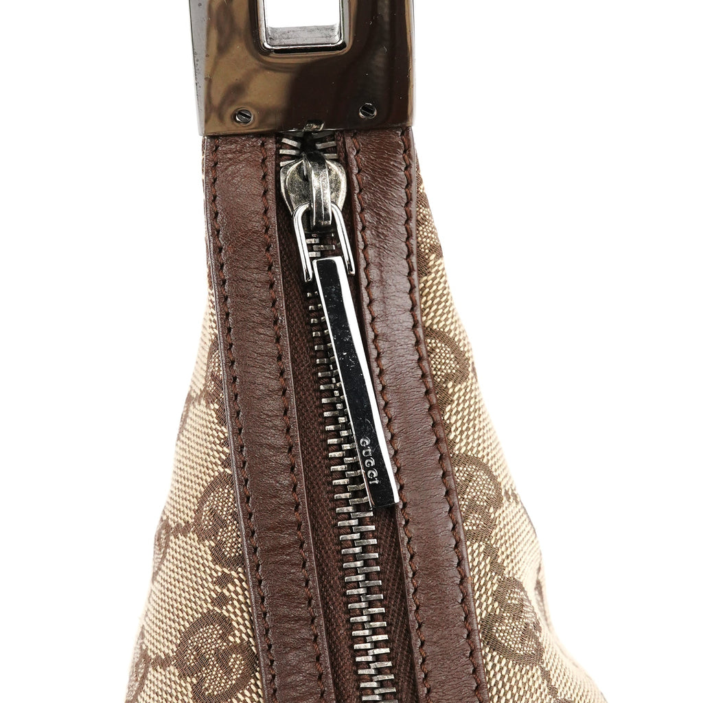 001 3314 Beige Brown GG Hobo Shoulder Bag
