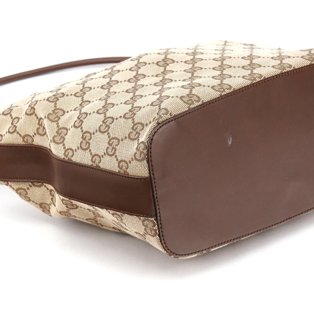 001 3314 Beige Brown GG Hobo Shoulder Bag