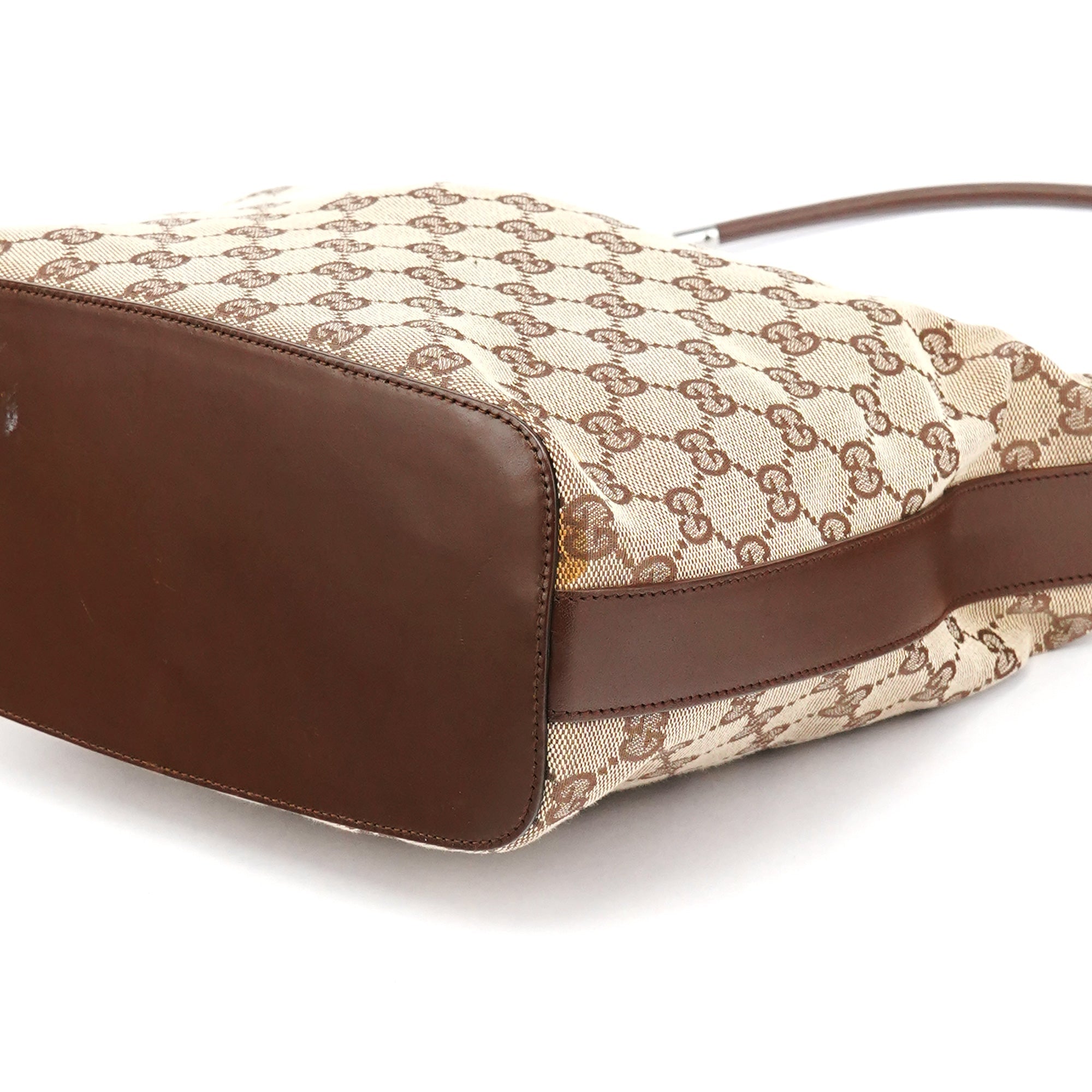 001 3314 Beige Brown GG Hobo Shoulder Bag