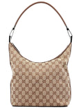 001 3314 Beige Brown GG Hobo Shoulder Bag