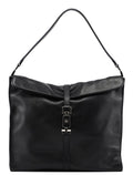 001 3355 Black Calfskin Jackie Shoulder Bag