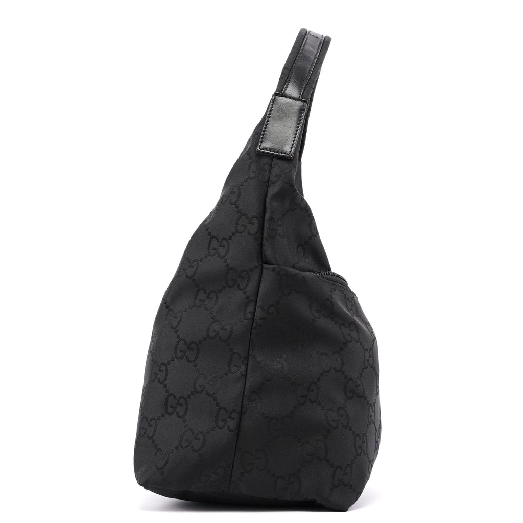 001 3380 Black GG Dual Pocket Shoulder Bag
