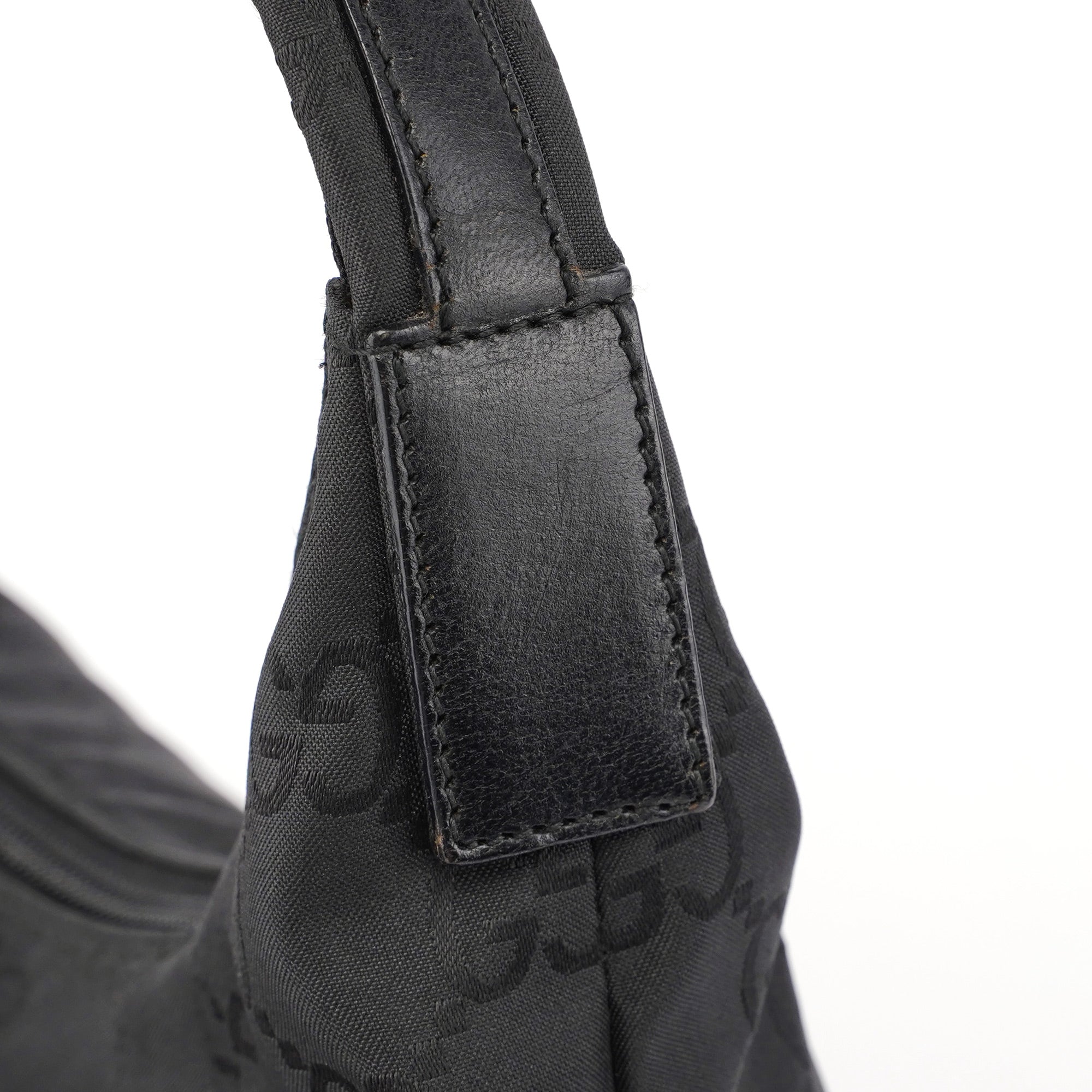 001 3380 Black GG Dual Pocket Shoulder Bag