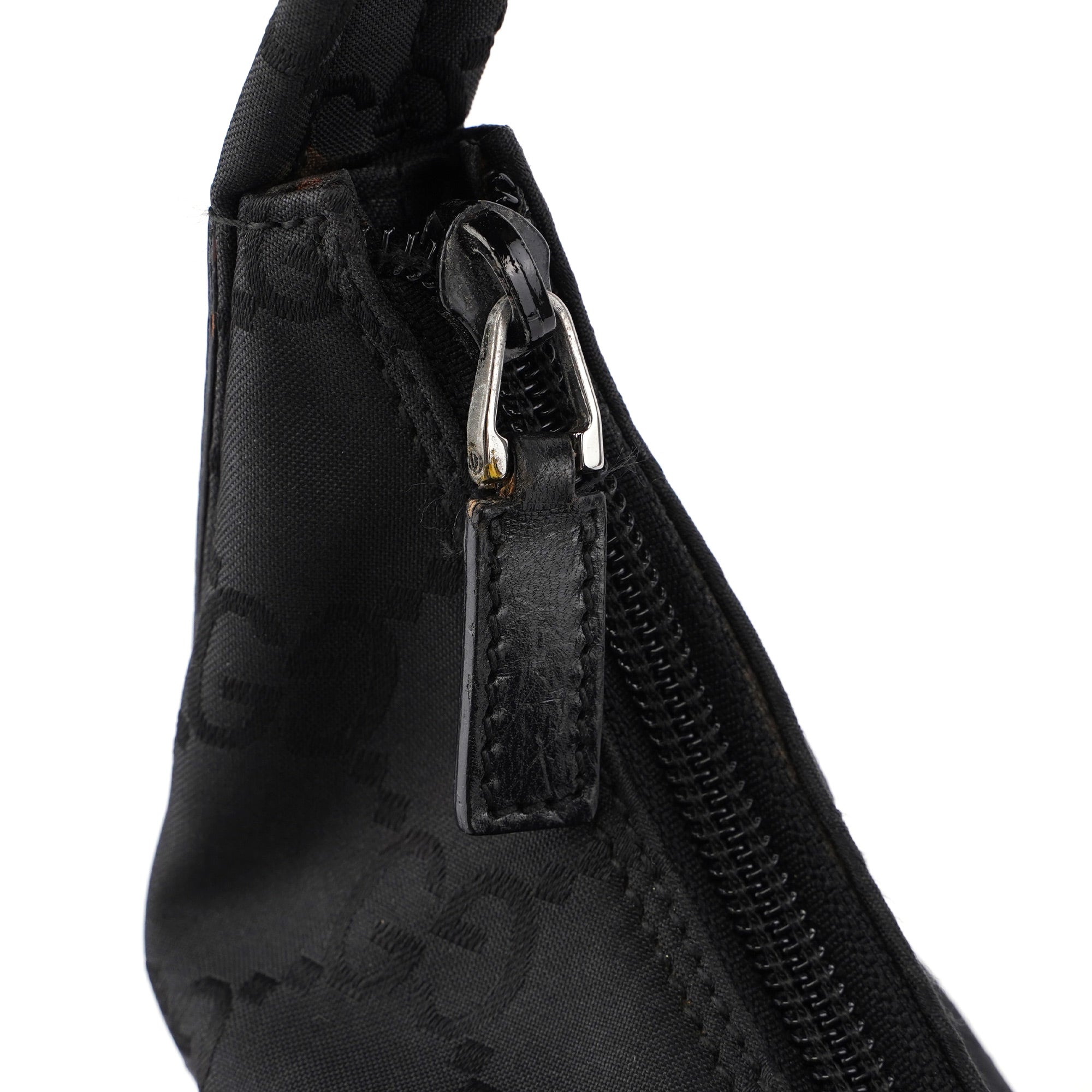 001 3380 Black GG Dual Pocket Shoulder Bag
