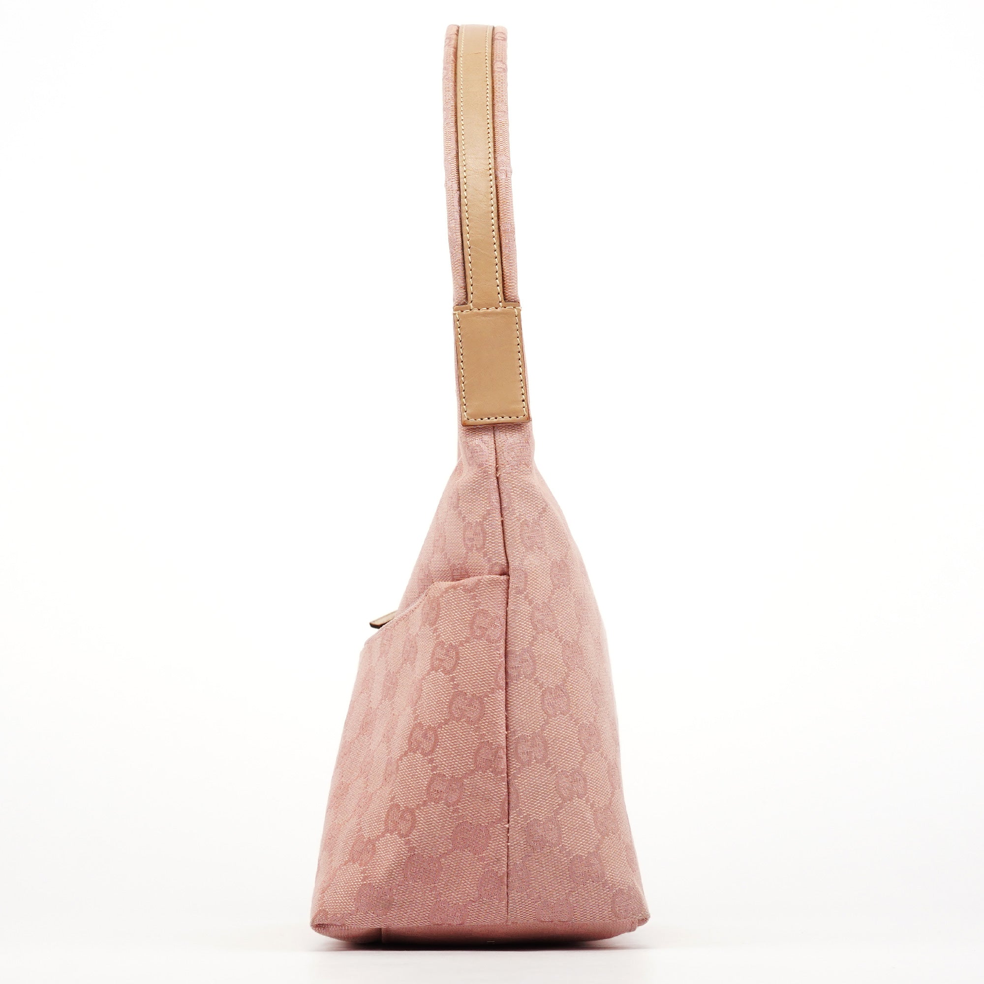 001 3386 Pink GG Canvas Shoulder Bag