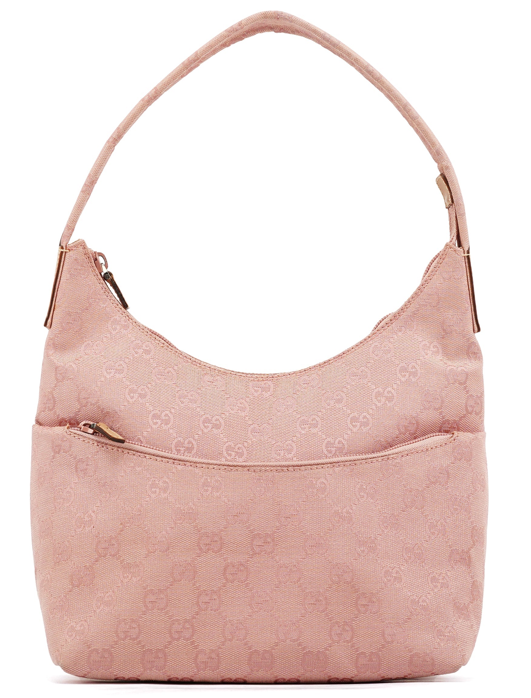 001 3386 Pink GG Canvas Shoulder Bag