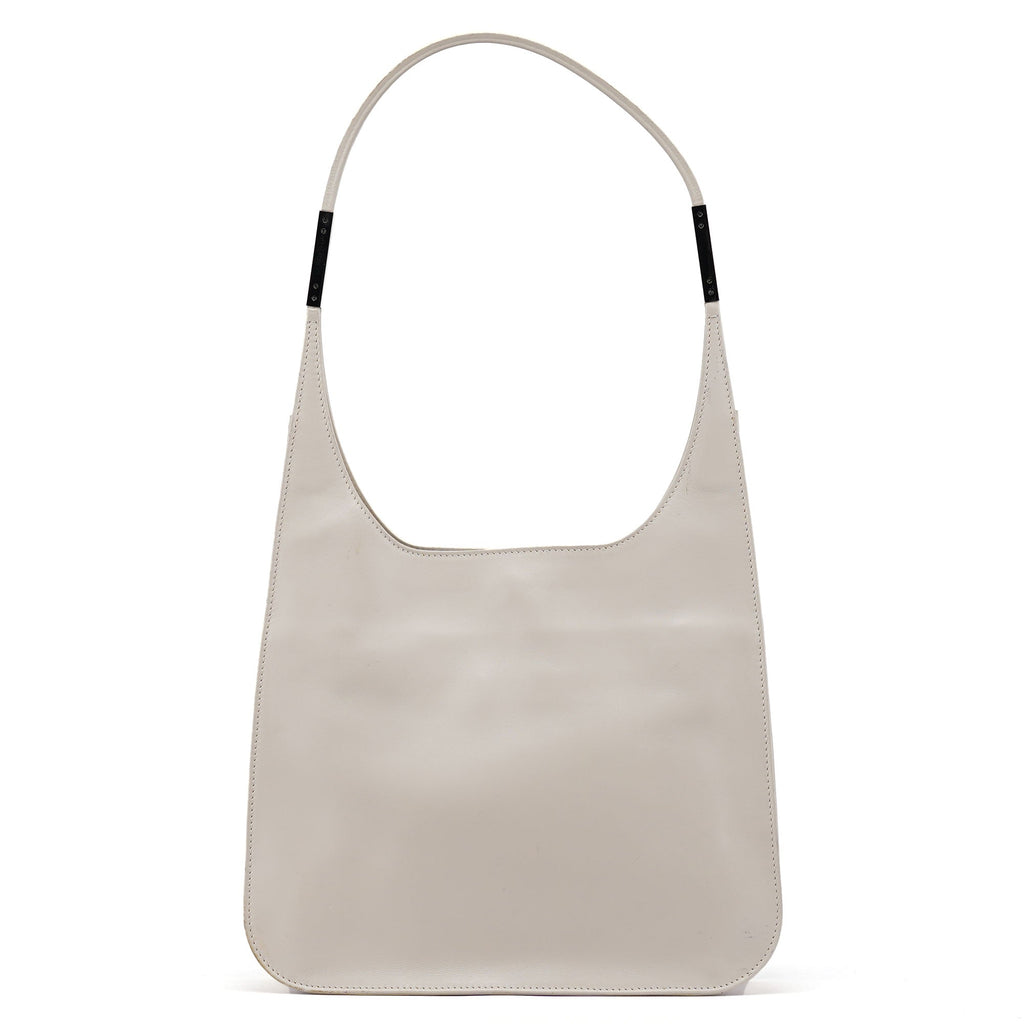 001 3703 Beige Calfskin Hobo Shoulder Bag