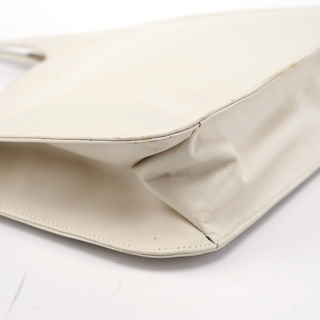 001 3703 Beige Calfskin Hobo Shoulder Bag