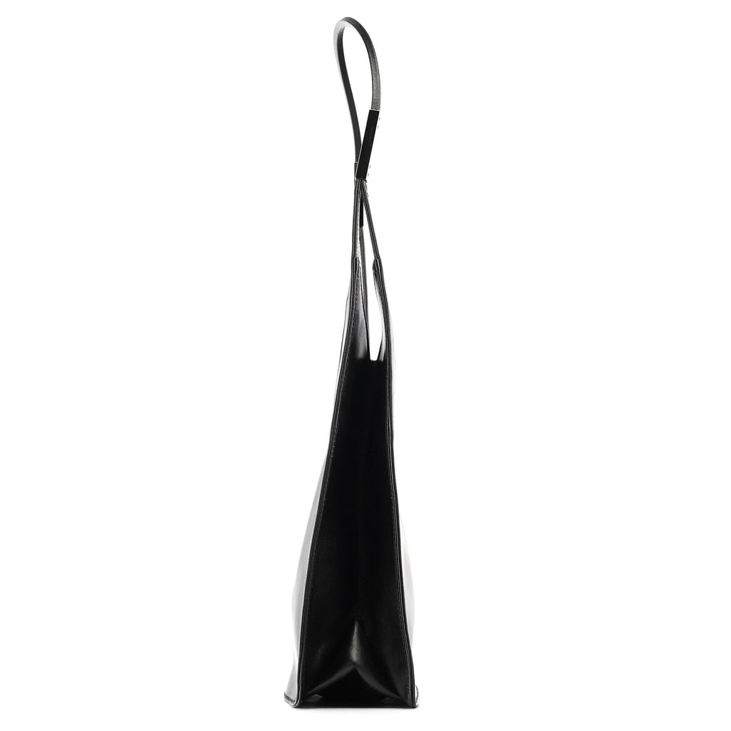 001 3708 Black Calfskin Hobo Shoulder Bag