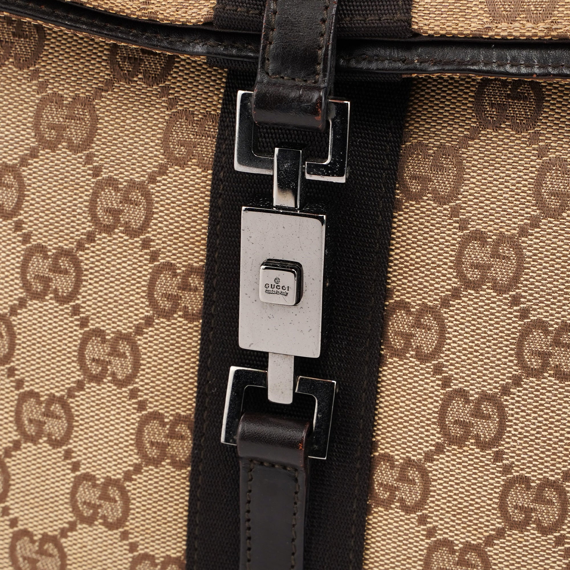 001 3734 Beige GG Jackie Shoulder Bag