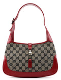 001 3735 Beige Red GG Jackie Shoulder Bag