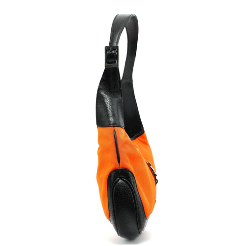 001 3735 Orange Canvas Jackie Shoulder Bag