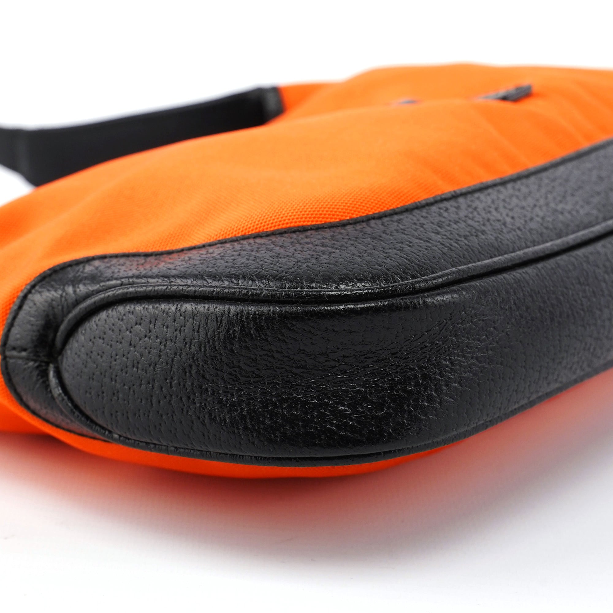 001 3735 Orange Canvas Jackie Shoulder Bag