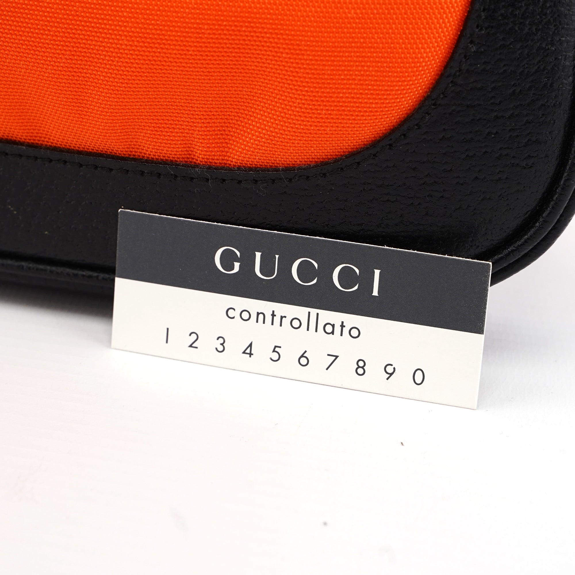 001 3735 Orange Canvas Jackie Shoulder Bag