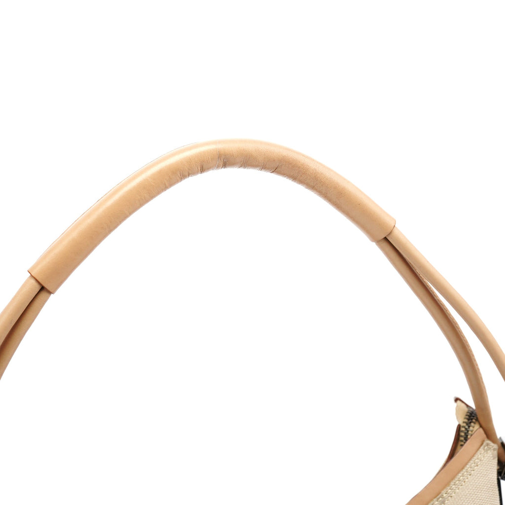 001 3766 Beige GG Tan Leather Shoulder Bag