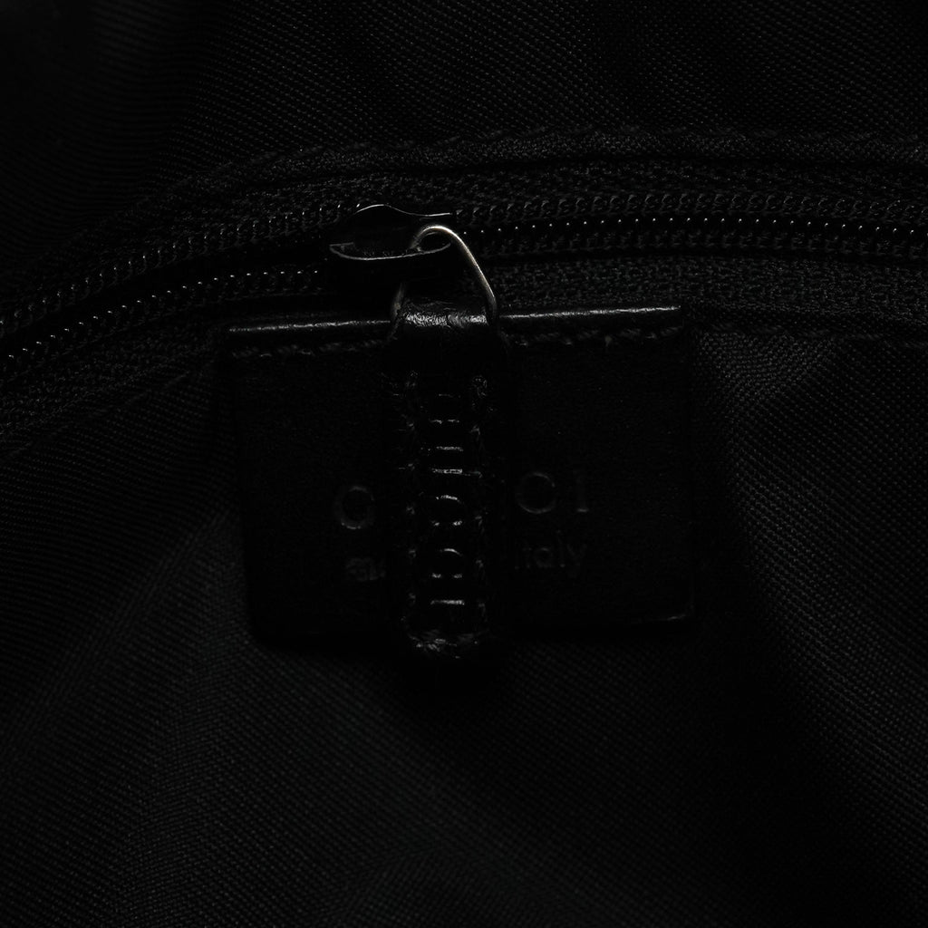 001 3766 Black GG Hobo Shoulder Bag