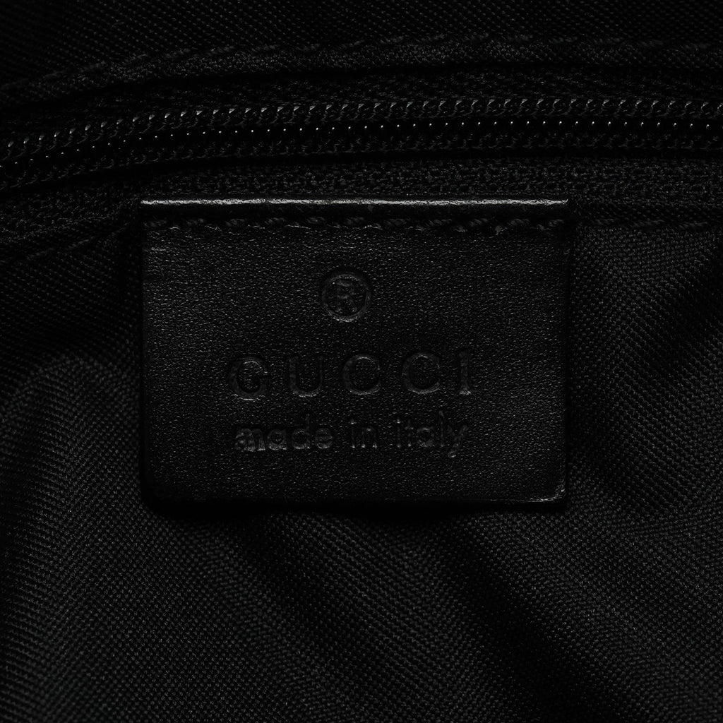 001 3766 Black GG Hobo Shoulder Bag