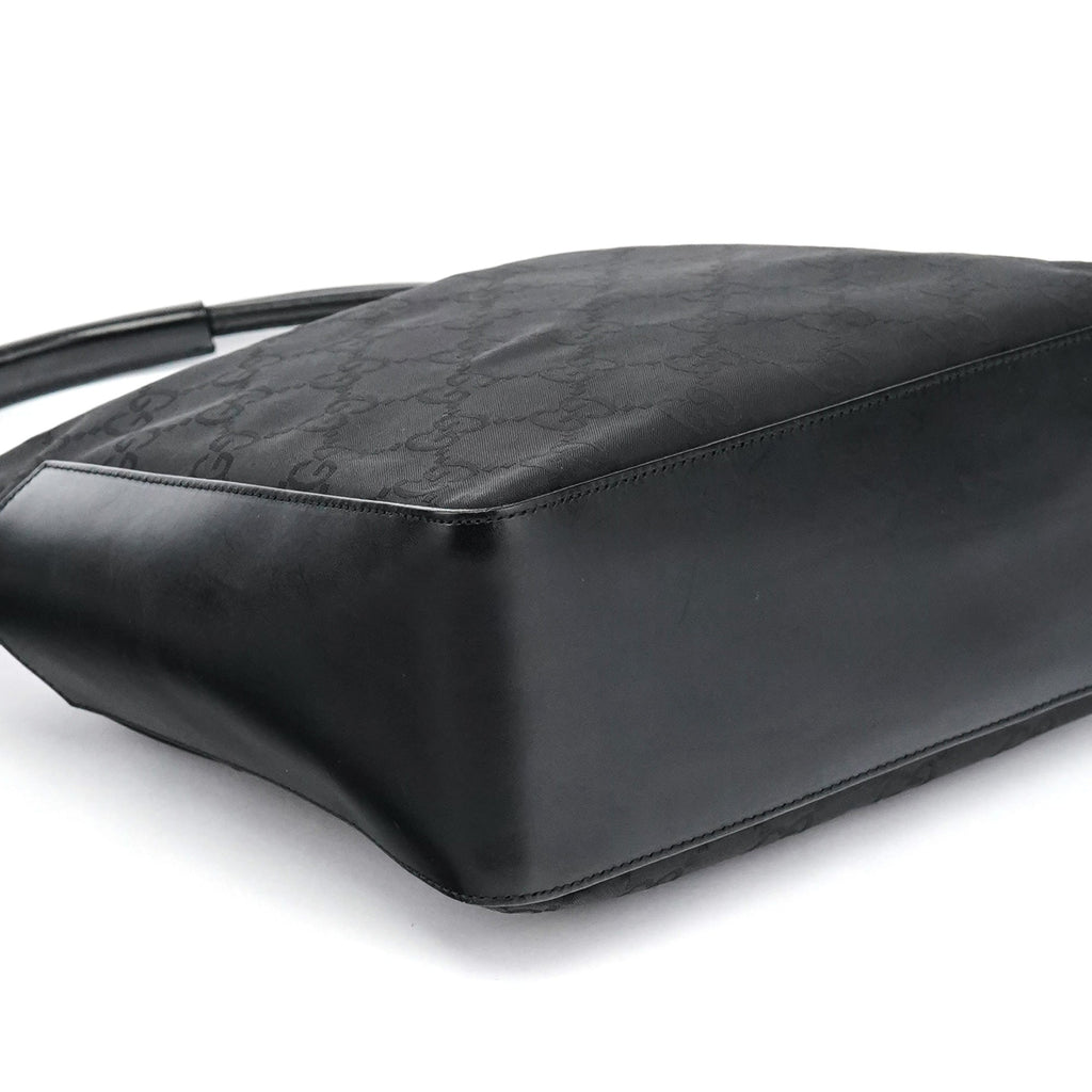 001 3766 Black GG Hobo Shoulder Bag