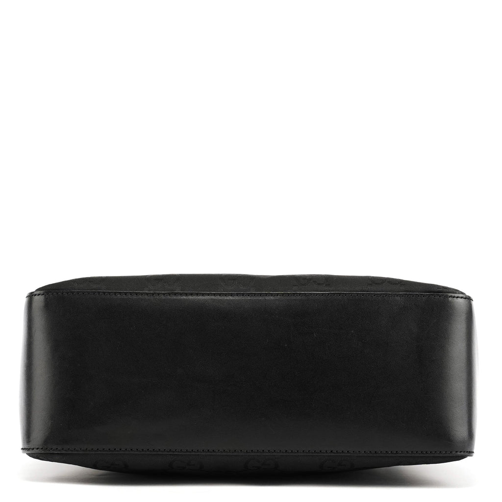 001 3766 Black GG Hobo Shoulder Bag
