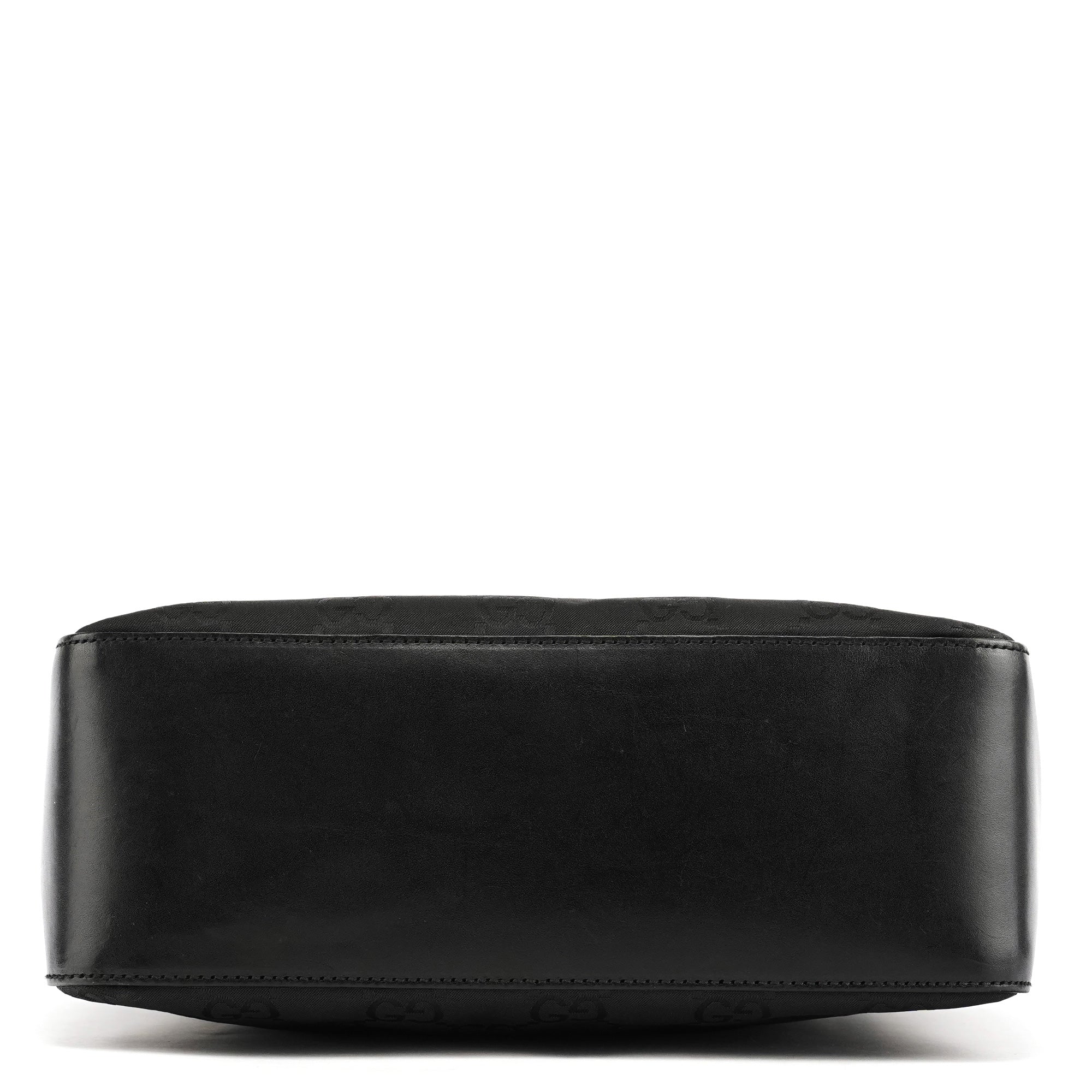 001 3766 Black GG Hobo Shoulder Bag