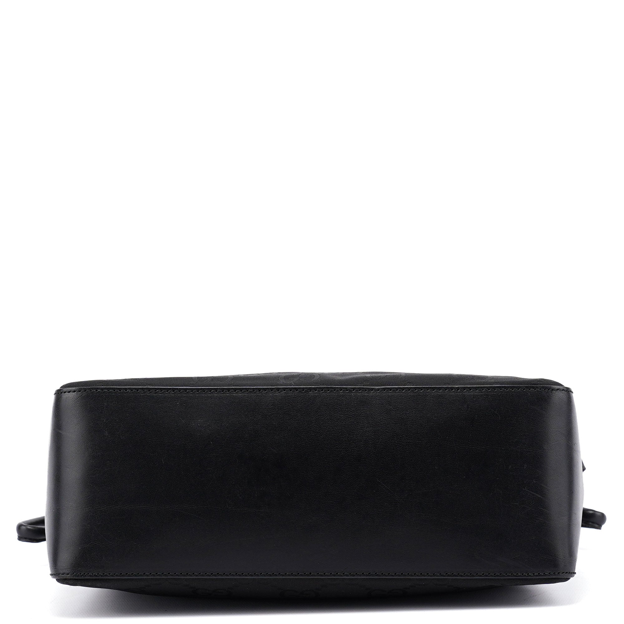 001 3766 Black GG Hobo Shoulder Bag