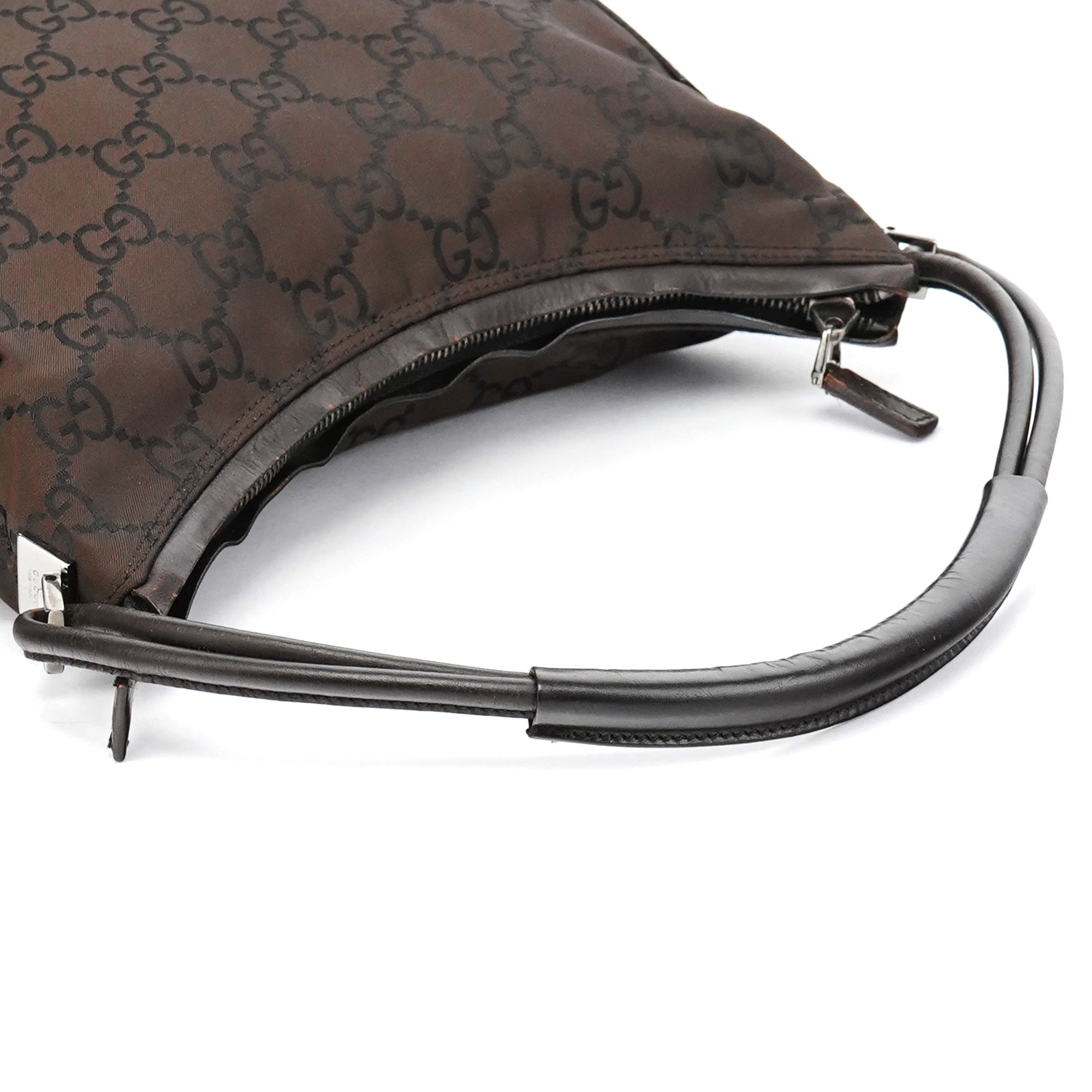 001 3766 Brown GG Hobo Shoulder Bag