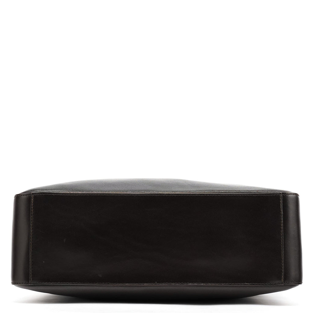 001 3770 Brown Calfskin Hobo Shoulder Bag
