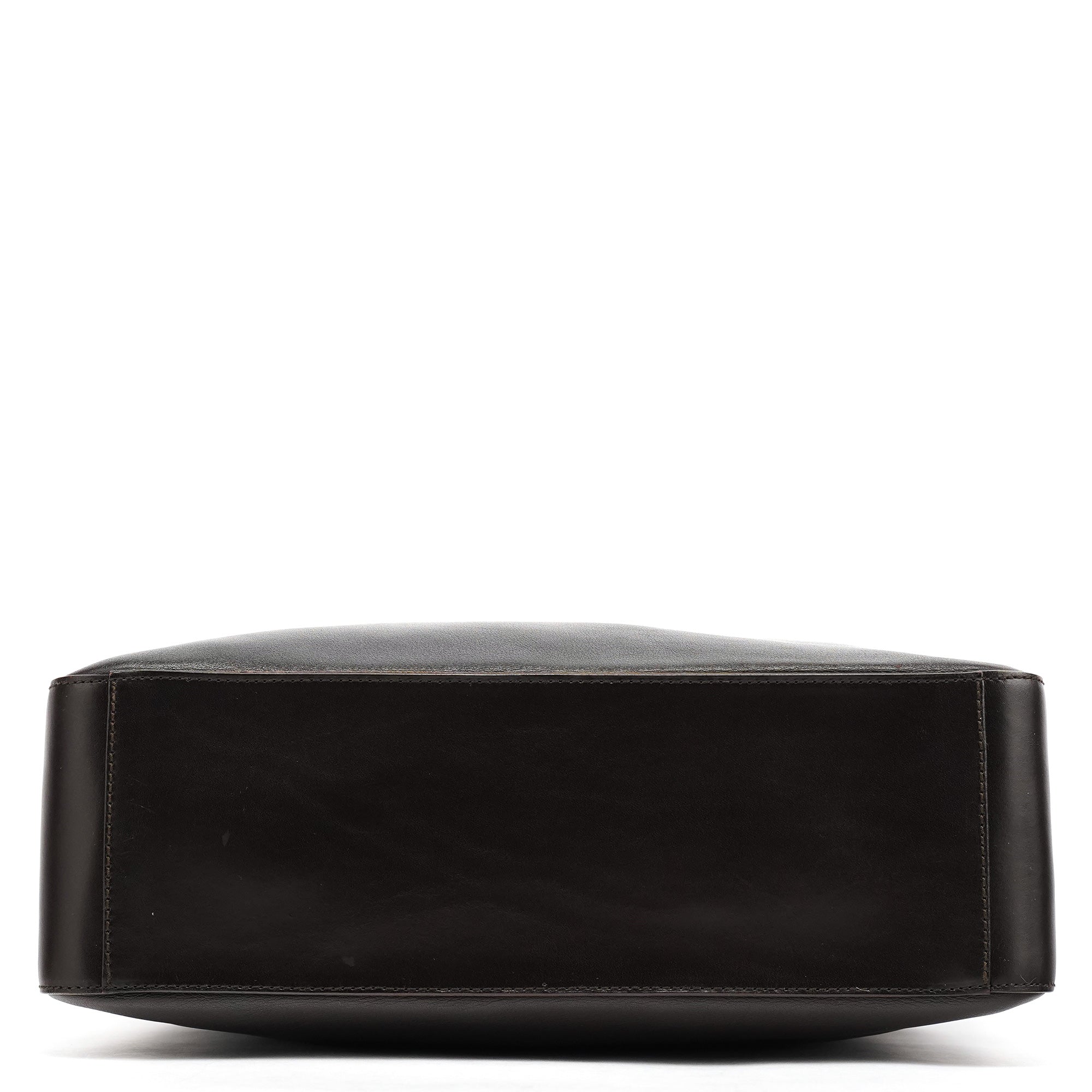 001 3770 Brown Calfskin Hobo Shoulder Bag