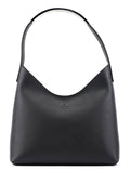 001 3778 Black Leather Hobo Shoulder Bag