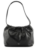 001 3789 Black Calfskin Leather Pouch Bag