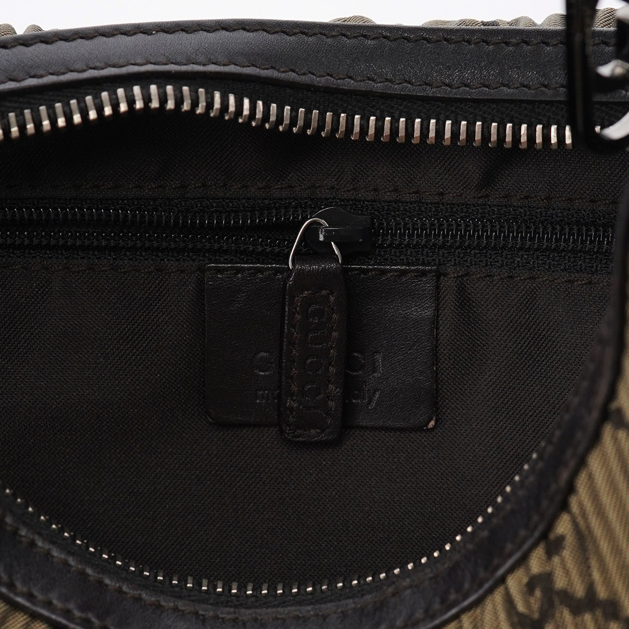001 3812 Brown Pleated GG Shoulder Bag
