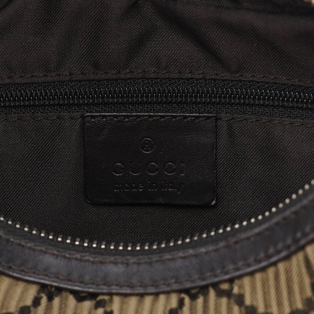 001 3812 Brown Pleated GG Shoulder Bag