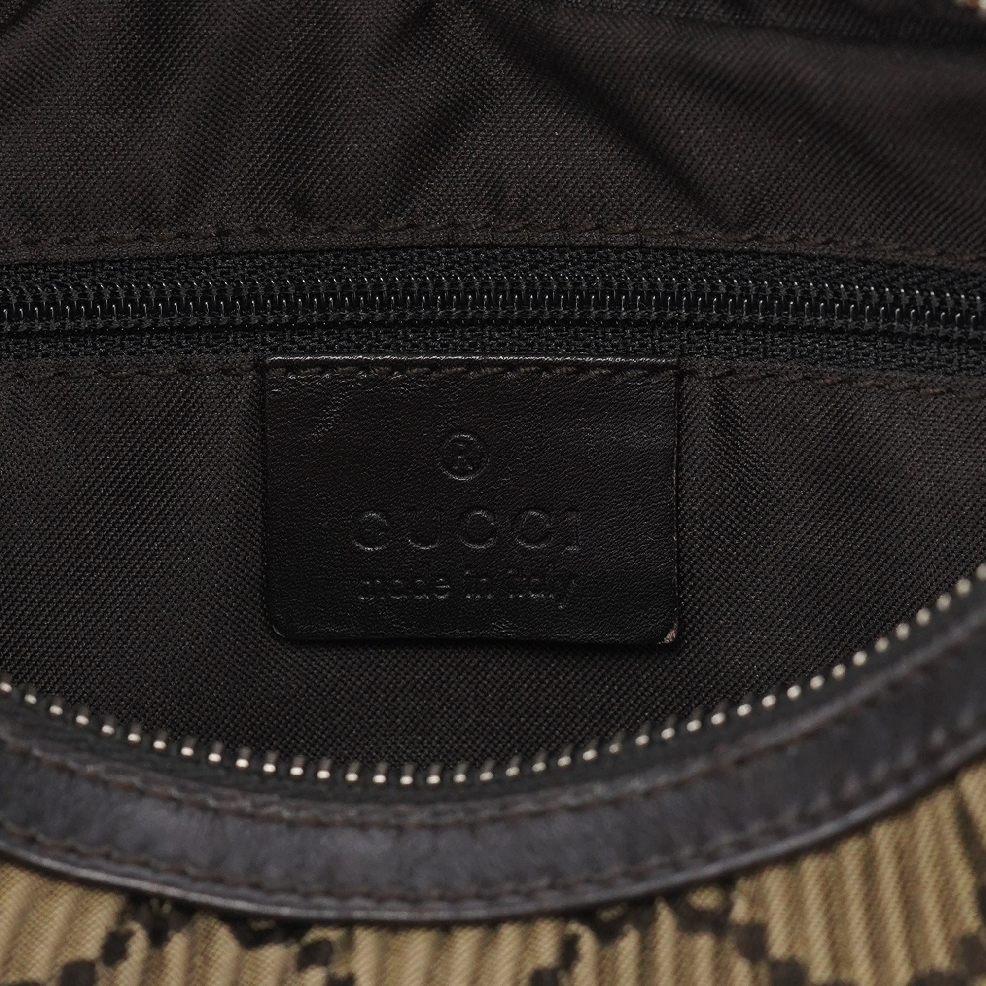 001 3812 Brown Pleated GG Shoulder Bag