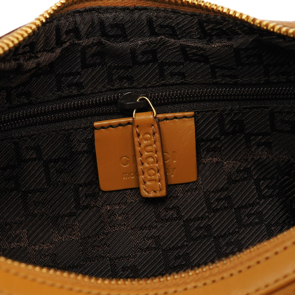 001 3812 Light Brown Suede Shoulder Bag