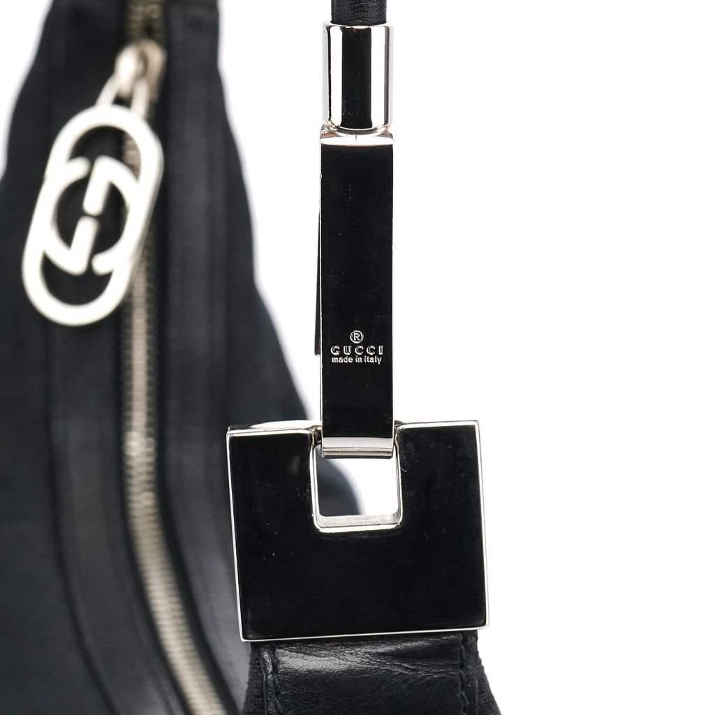 001 3814 Black GG Hobo Shoulder Bag