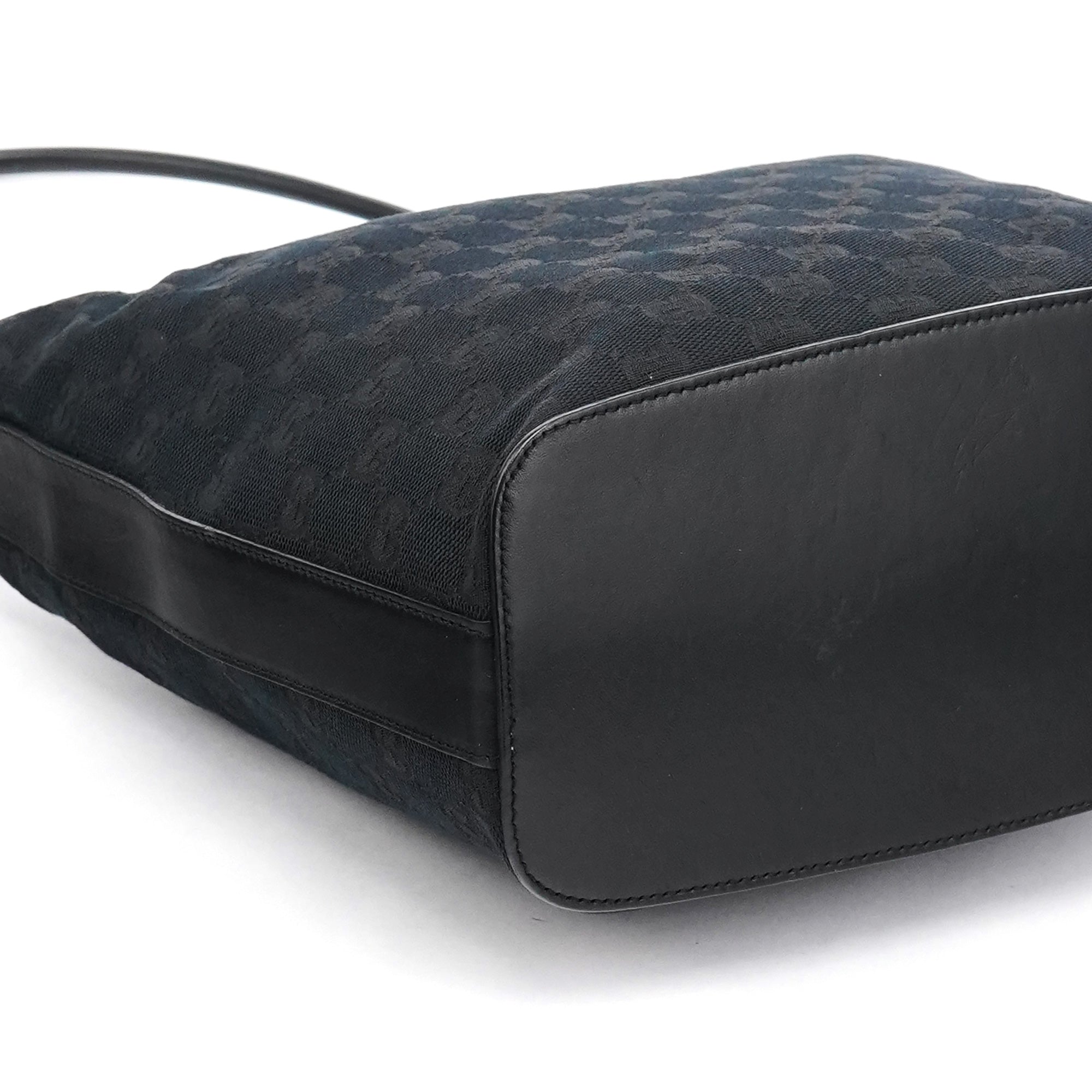 001 3814 Black GG Hobo Shoulder Bag