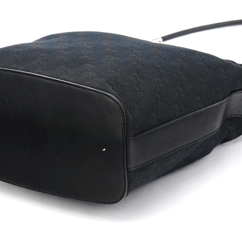001 3814 Black GG Hobo Shoulder Bag
