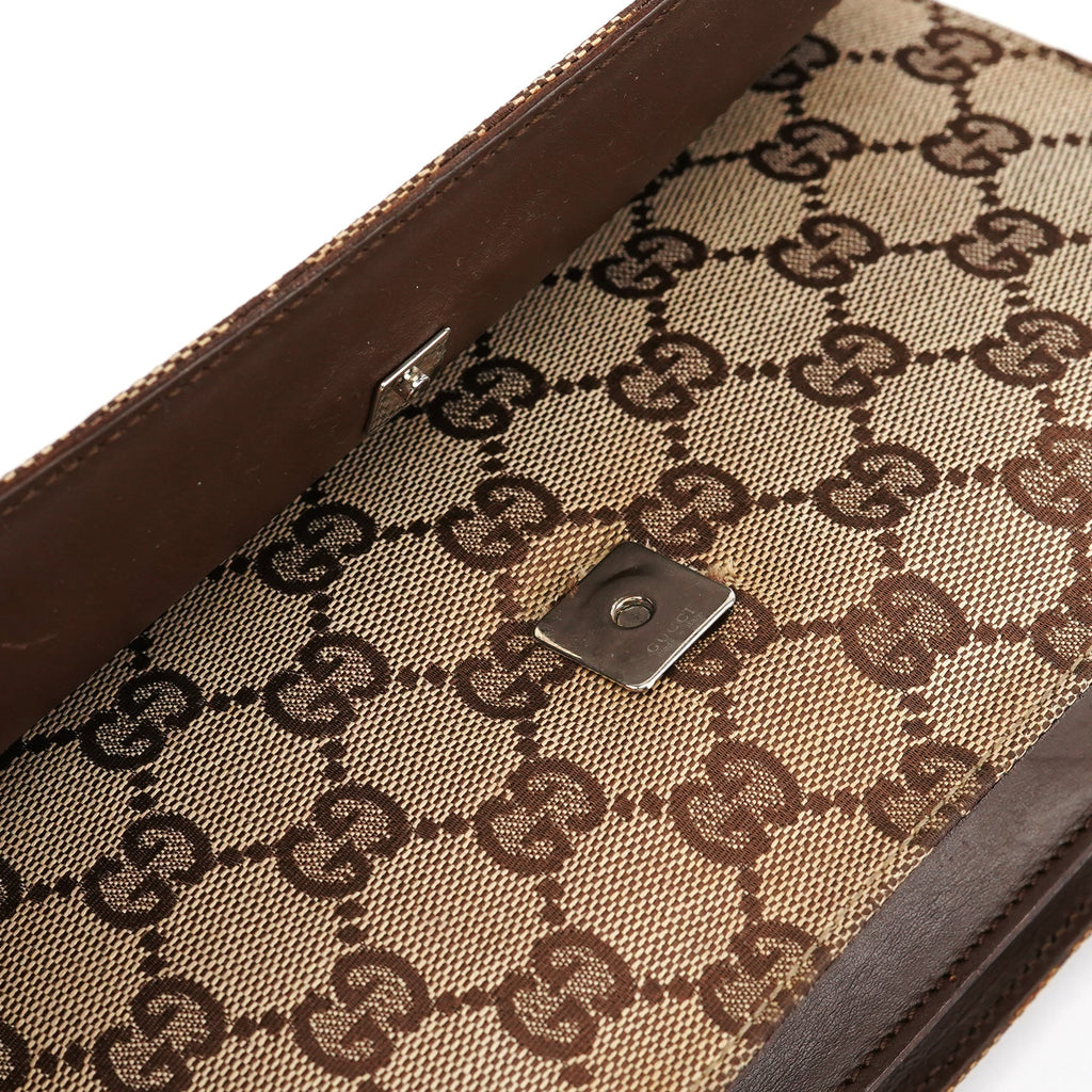 001 3815 Beige Brown GG Shoulder Bag