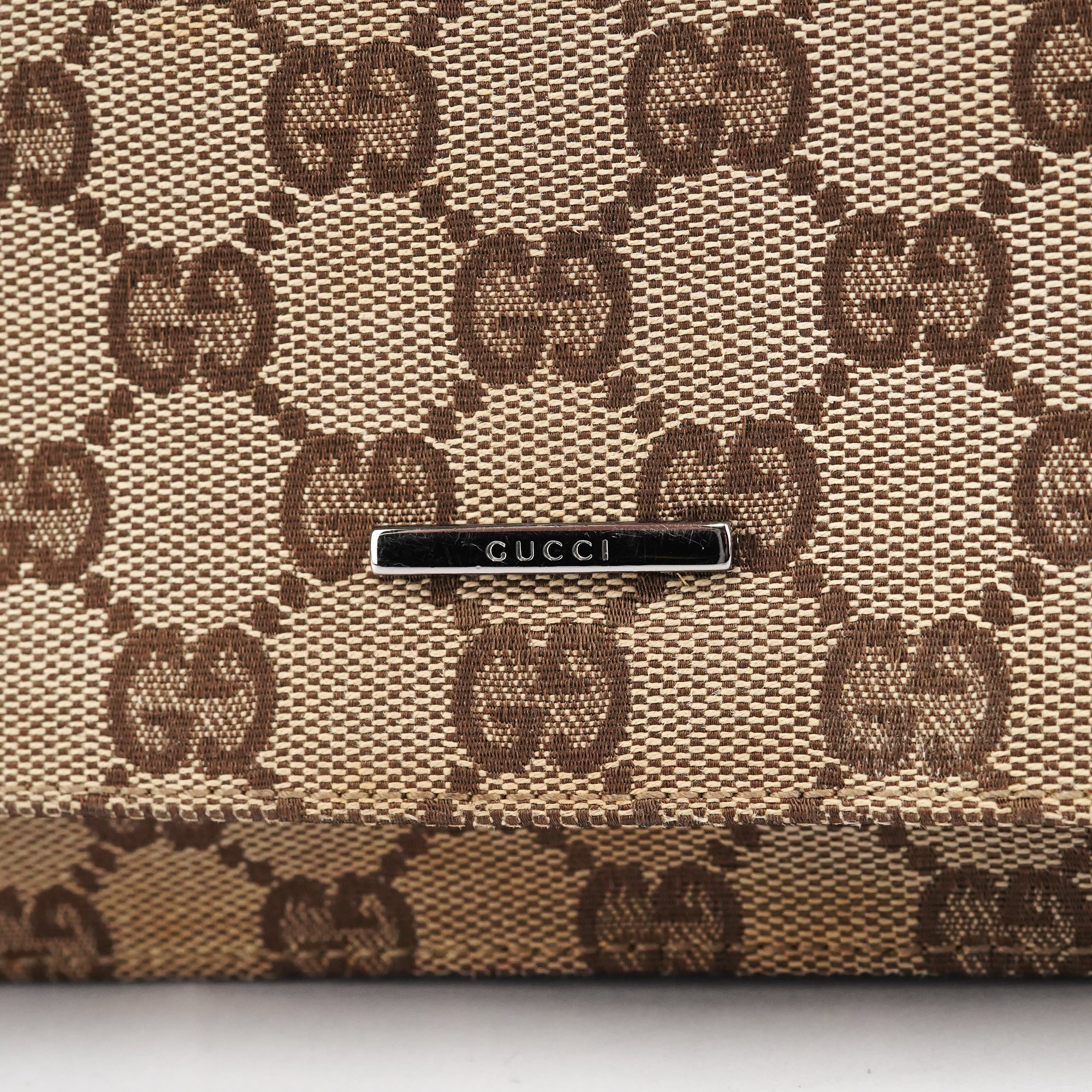 001 3815 Beige Brown GG Shoulder Bag