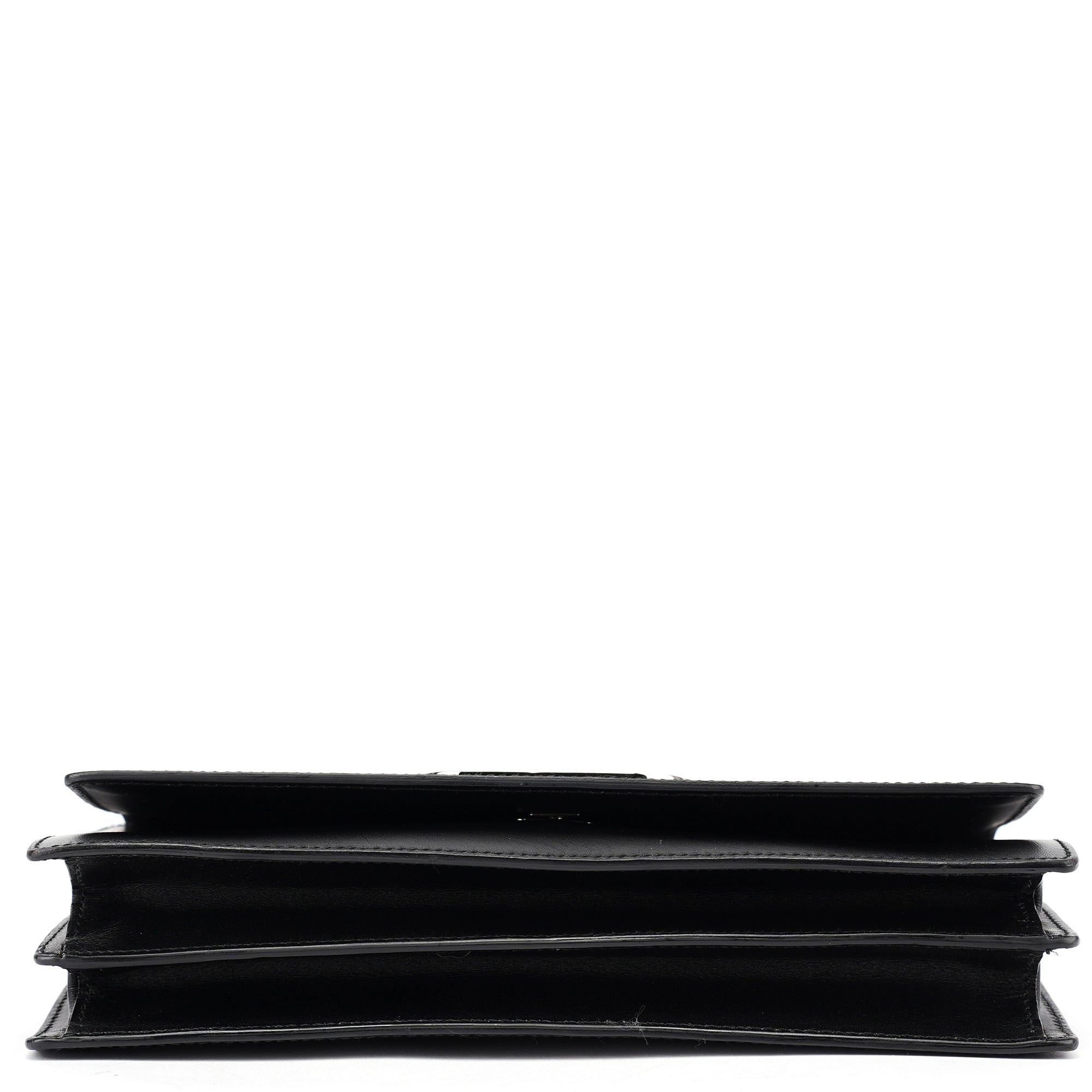 001 3815 Black Calfskin GG Shoulder Bag