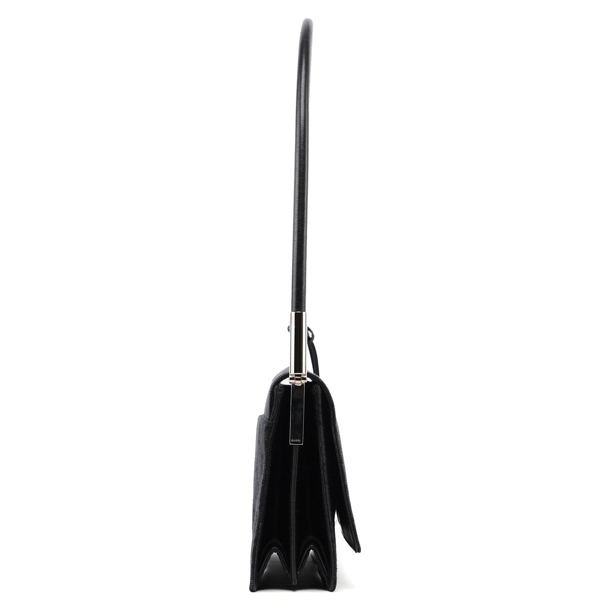 001 3815 Black GG Shoulder Bag