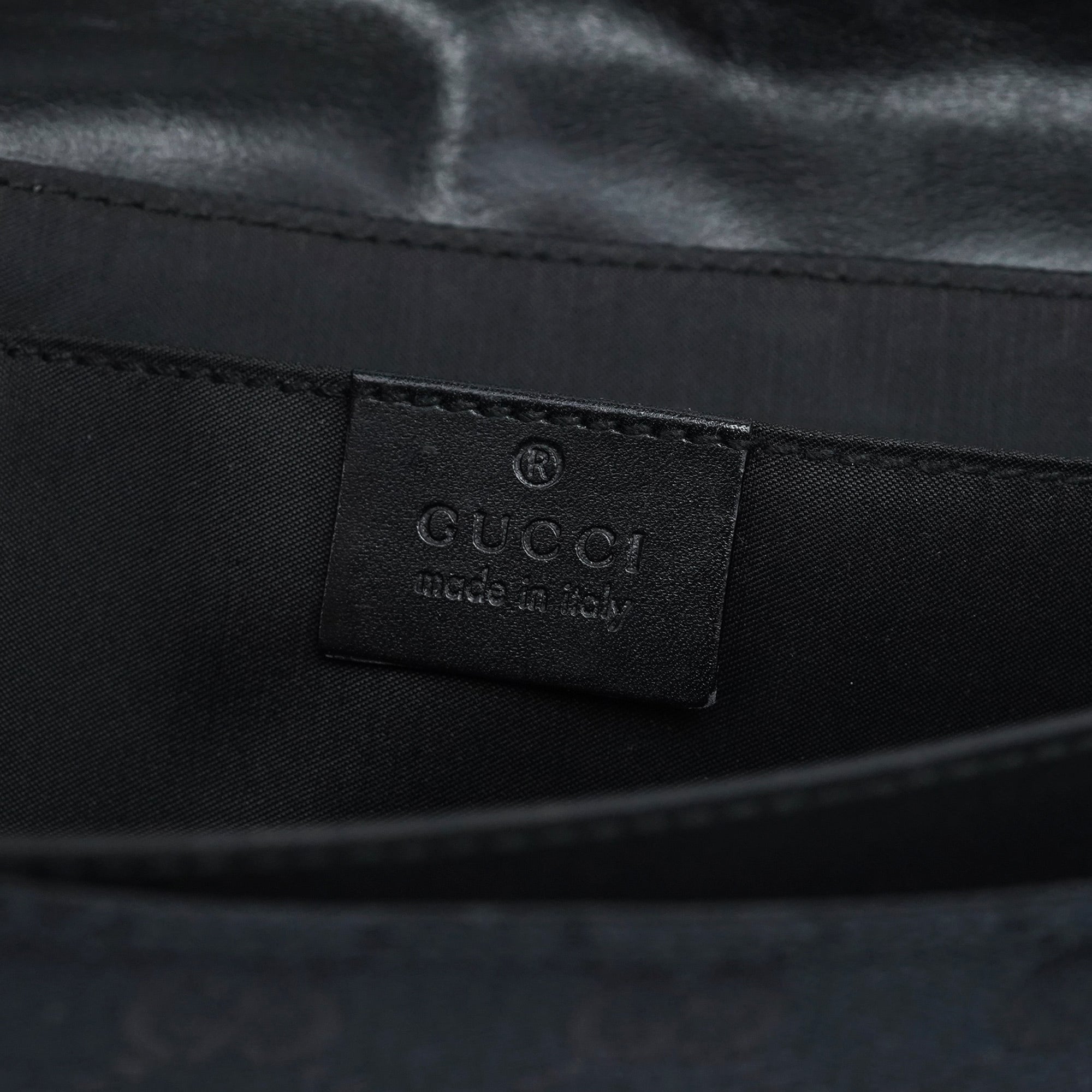 001 3815 Black GG Shoulder Bag