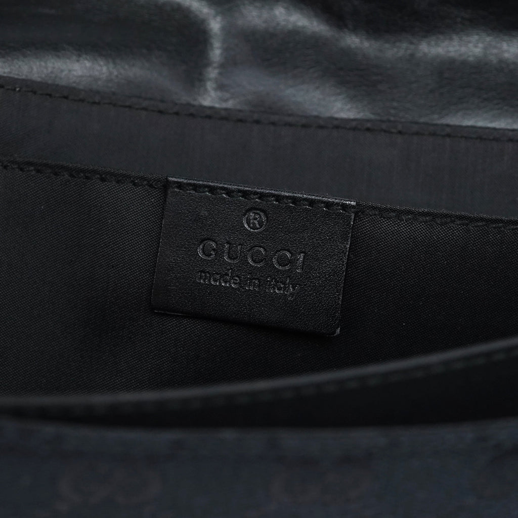 001 3815 Black GG Shoulder Bag
