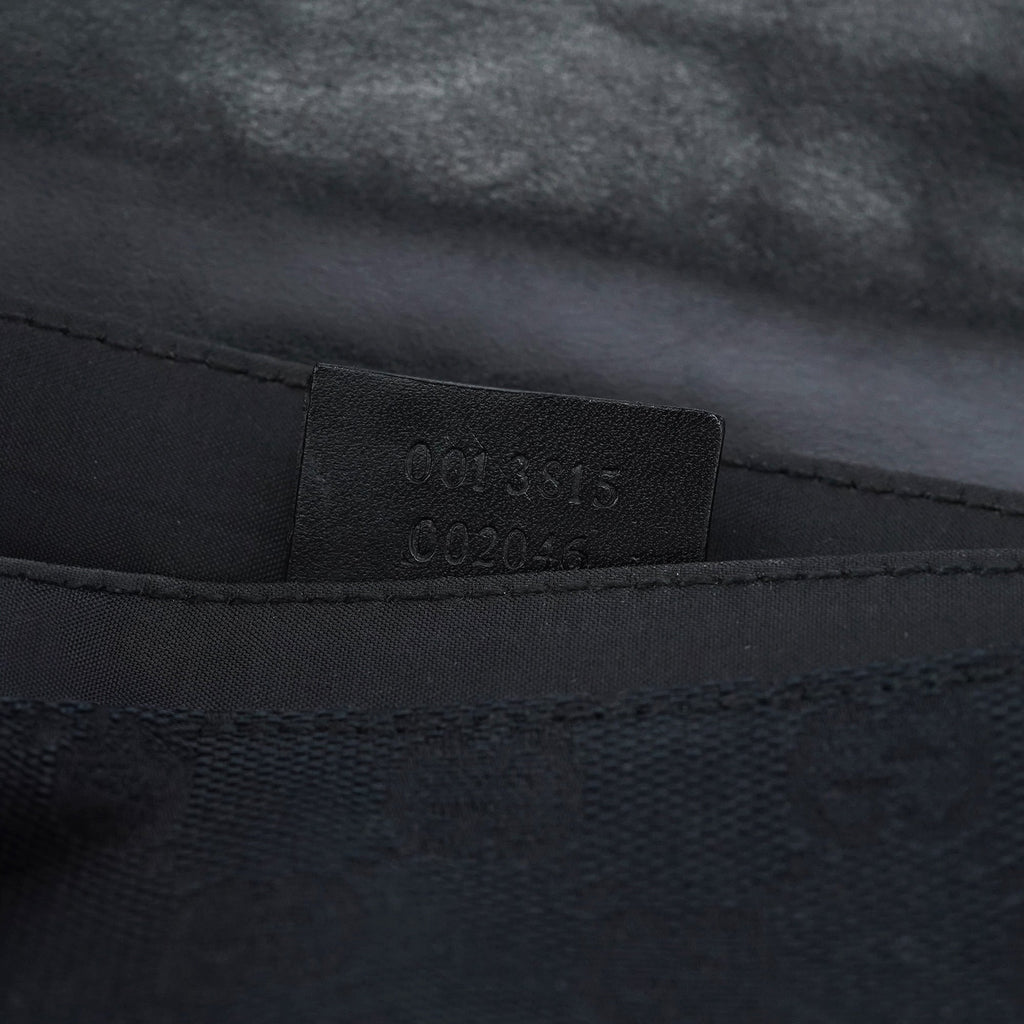 001 3815 Black GG Shoulder Bag