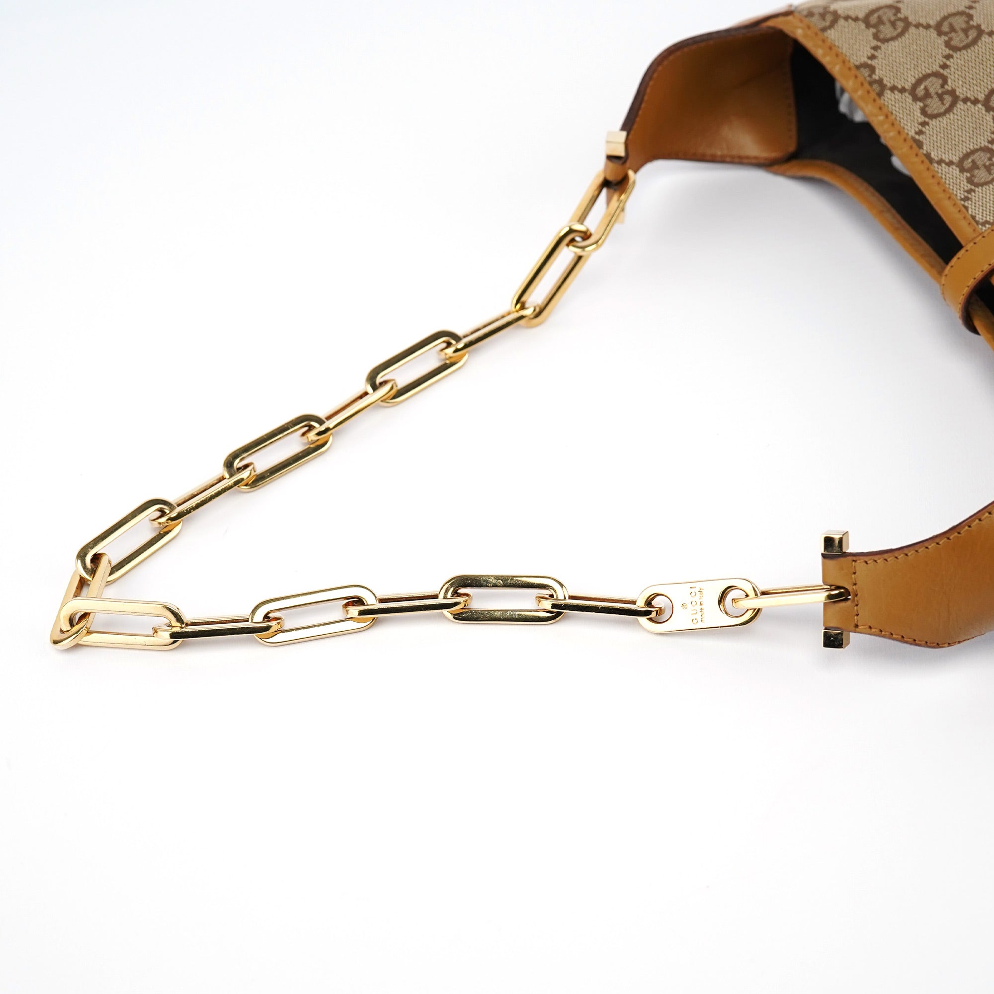 001 4015 Beige GG Jackie Chain Shoulder Bag